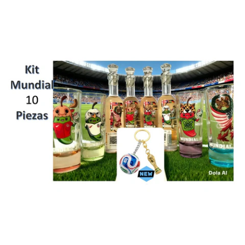 Mundial 2026- Pack 10 -tequila Don Ramón-shots-trionda-copa
