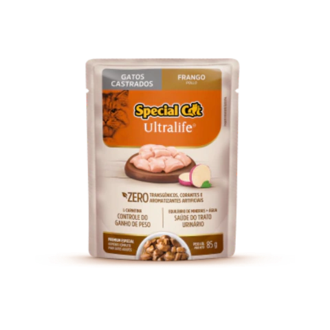 Ração Úmida Special Cat Ultralife Frango com Batata-Doce para Gatos Adultos 85 g