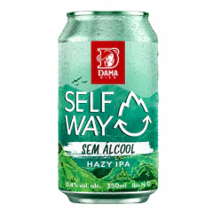 Cerveja sem Álcool Hazy IPA Dama Self Way - 350mL - Nacional - 01 un
