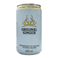Refrigerante de Gengibre Original Ginger Zero - Lata de 220mL - Nacional - 01 un