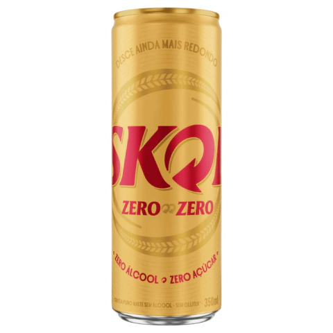Cerveja sem Álcool Lager Skol - Lata 350mL - Nacional - 01 un