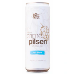 Cerveja sem Álcool American Lager Sexto Sentido Prime Pilsen - 355mL - Nacional - 01 un
