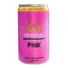 Refrigerante Pink Lemonade Original Ginger Zero - Lata de 220mL - Nacional - 01 un