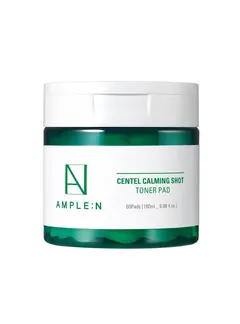 Parche Tónico Multipropósito Ample:N Centella Calming Pad (180 ml / 60 discos) – Coreana Cosmetics - Lumora Beauty