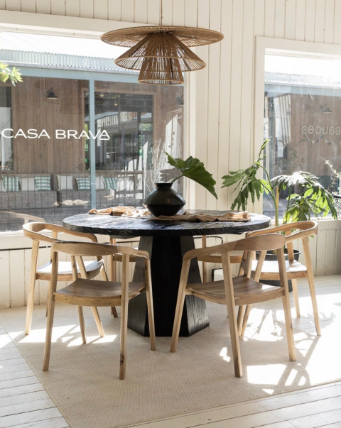 Mesa de Madera Maciza Mónaco