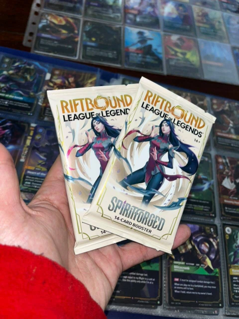 Sobre suelto Riftbound Spiritforged - TCG League of Legends sellado