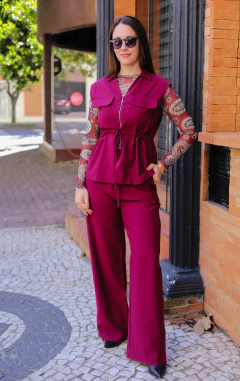SEGUNDA PELE TULE PAISLEY BORDÔ