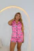 Americano Curto - Hello Kitty Arco-Íris (1334) - Pijamas Nuvens de Algodão