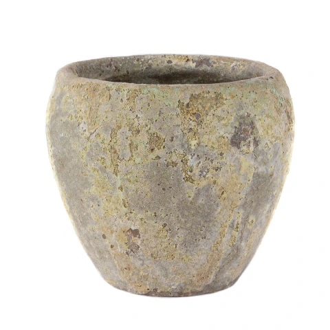 Vaso Vietnamita Cerâmica Importado Juliet Atlantis Marine Pequeno D21cm x A16cm