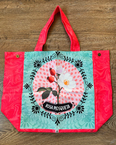 TOTE XL ROSA MOSQUETA