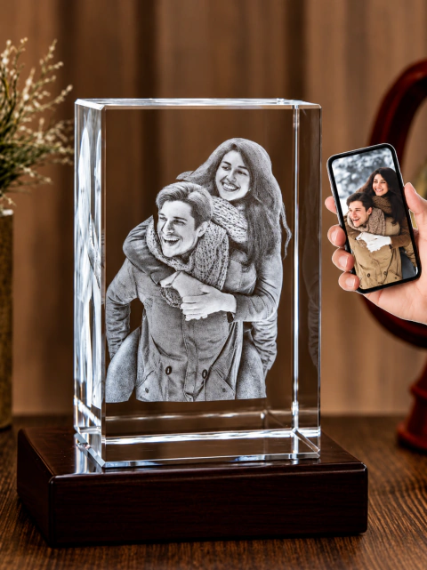 Cubo de cristal Personalizado 3D