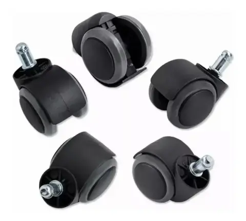 Kit de 5 ruedas de silicona para silla de oficina