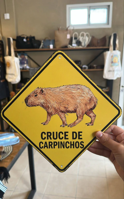 CHAPA SEÑAL "CARPINCHO"