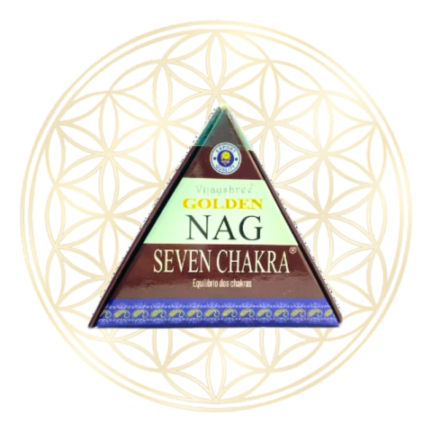 Incenso Golden Nag Cone Cascata Seven Chakra