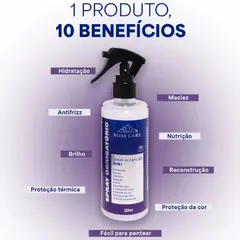Spray Obrigatório Leave-In 10 em 1 Miss Lary 220ml Vegano - Fiore d'Acqua Beauty