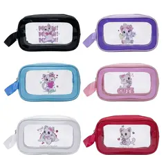 Necessaire de Maquiagem com Alça Transparente na internet