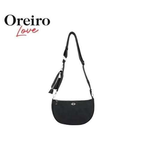 CARTERA MEDIA LUNA CON MONEDERO OREIRO LOVE