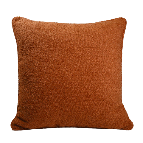 Almofada Quadrada Boucle Terracota