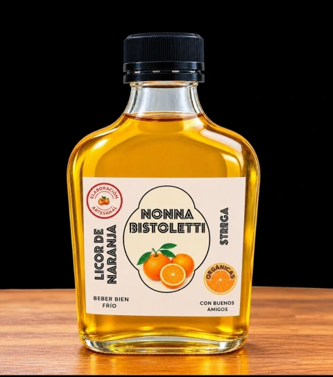 Licor de Naranja con especias. (Strega) 200 cc