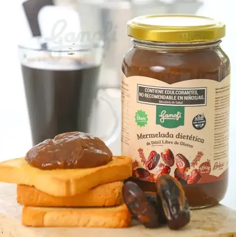 GANOFI - MERMELADA DE DATILES CON STEVIA X 400 GRS