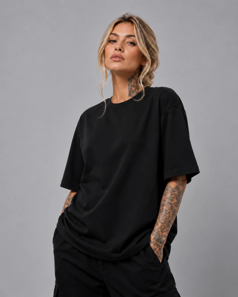 Camiseta Oversized Premium Cotton - Feminino