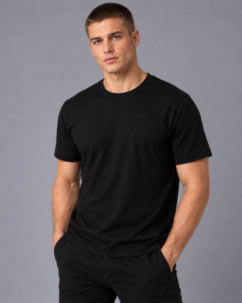 Camiseta Penteada Masculina 100% Algodão 30.1
