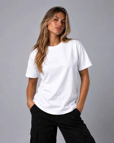 Camiseta Penteada Feminina 100% Algodão 30.1