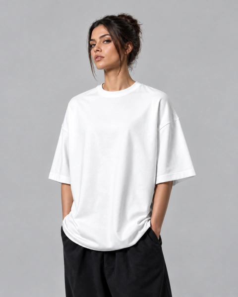 Camiseta Oversized 100% Algodão - Feminino
