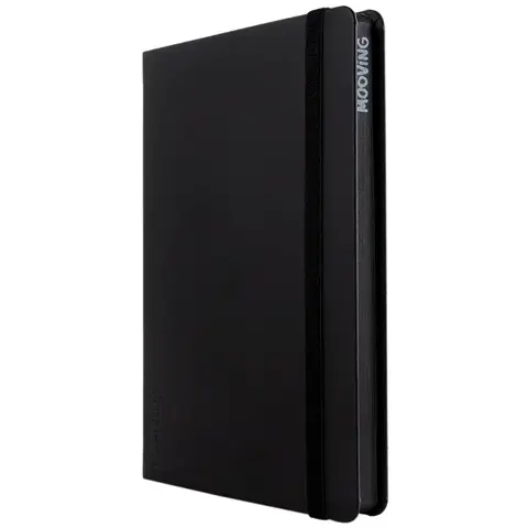 CUADERNO MOOVING NOTES A5 96hs Rayadas BLACK EDITION