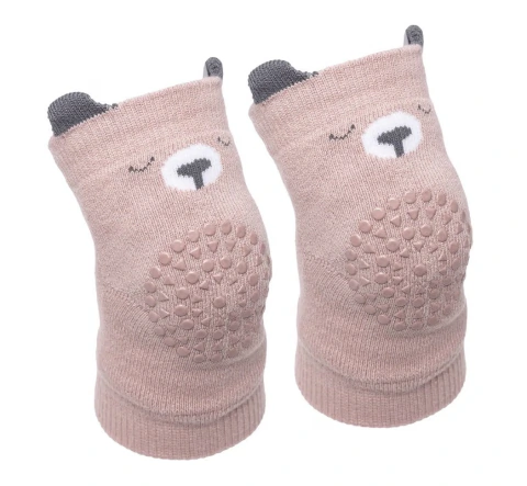 Joelheira antiderrapante urso rosa Buba