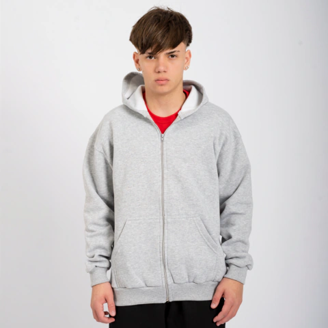 Campera Hombre Gris melange