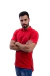 Polo RL Masculina Custom Fit Strong Cotton Coloured Vermelha