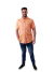 Camisa Tommy Hilfiger Manga Curta COM BOLSO Masculina Regular Fit Lisa Laranja - loja online