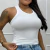 Regata Canelada Nadador Básica Confortável Lisa Ajuste Perfeito Dia a dia Casual Versátil REF 9009231 Blue Rose - comprar online