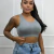 Top Sem Costura Nadador REF 9009237 BLUE ROSE