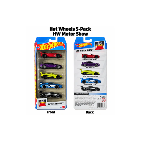 HOT WHEELS HW MOTOR SHOW 5-PACK JKG17