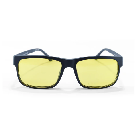 Óculos de Grau Masculino Quadrado Feltre Lomvian – Preto Fosco