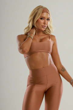 Conjunto Glow Top & Legging - Bronze