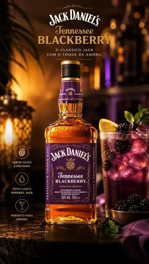 Whisky Jack Daniels - Black Berry 1L