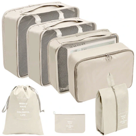 KIT 7 PEÇAS BOLSA ORGANIZADORA PARA MALA