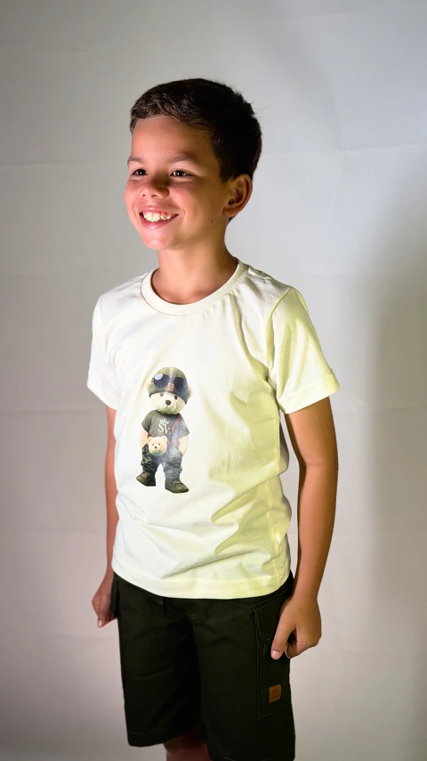 CONJUNTO INFANTIL MASCULINO CAMISA + BERMUDA CARGO BRIM