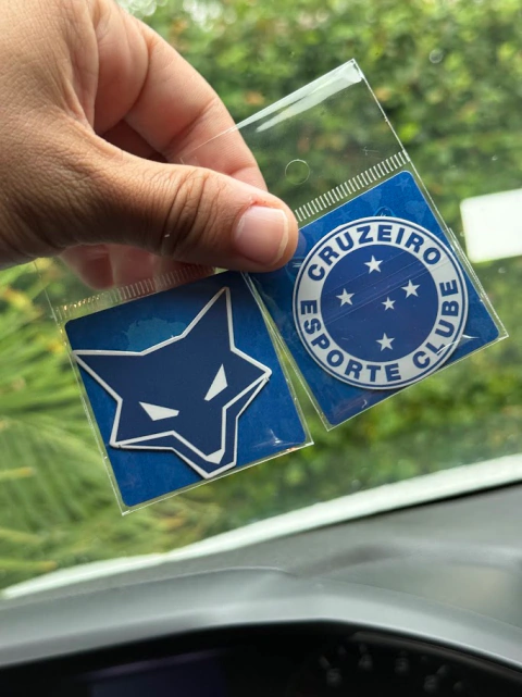 Ímã Raposa Encarando (Azul)