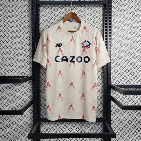 Camisa Lille IIII 23/24 Torcedor New Balance Masculina - Bege