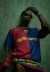 Camisa Barcelona Titular TRAVIS SCOTT Titular I 24/25 Jogador - Vermelho e Azul na internet