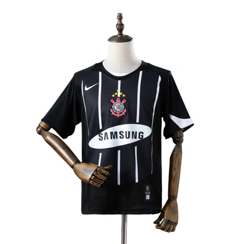 Camisa titular retrô Corinthians Reserva 2006 - Preto