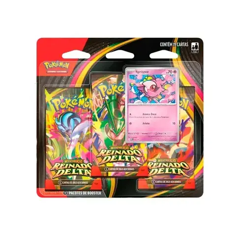 (PT-BR) Blister Triplo Pokémon ME06 Reinado Delta