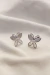 Aretes en plata 950 con diseño de mariposa en filigrana Momposina 