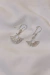 Aretes en plata 925 con diseño de filigrana Momposina en forma de abanico con círculo centra