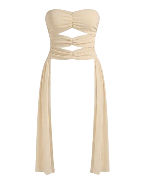 Top Aurélia - Tomara que Caia Drapeado Off-white