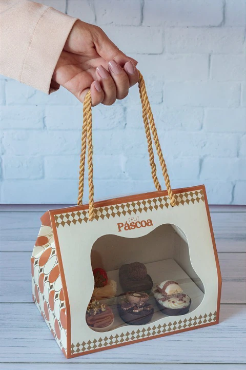Maleta com berço para 5 mini ovos - Coleção Renovar (20 unidades)